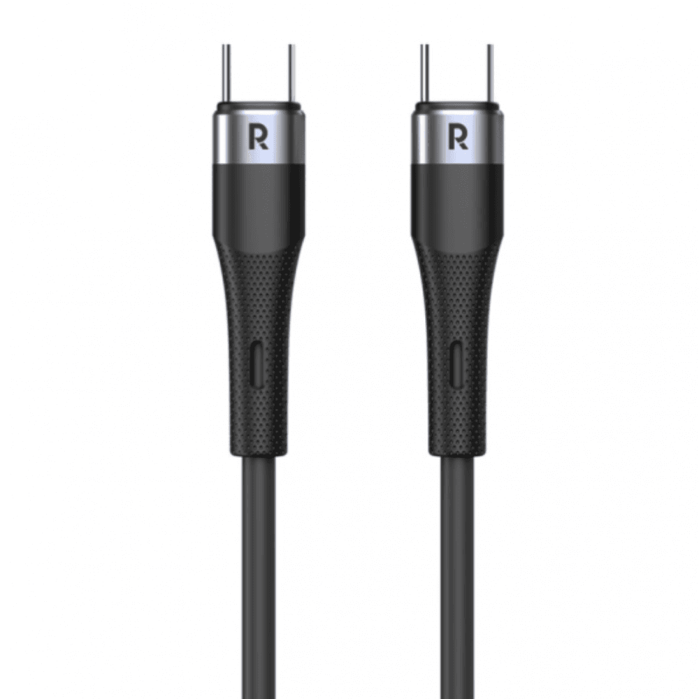 RAVPower RP-CB1038 Liquid silicone Type-C To Type-C Cable 60W 1M - Black