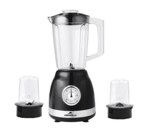 product-ARMADILLO Blender 1.6 Litres 400 Watt 2 Grinder ARM-SDA-BLD-BK-0007