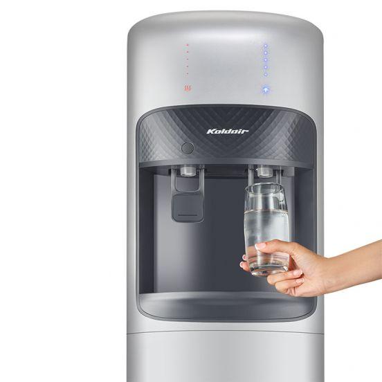 Koldair Hot & Cold Water Dispenser, 2 Taps, Silver - KWD-AF2.1