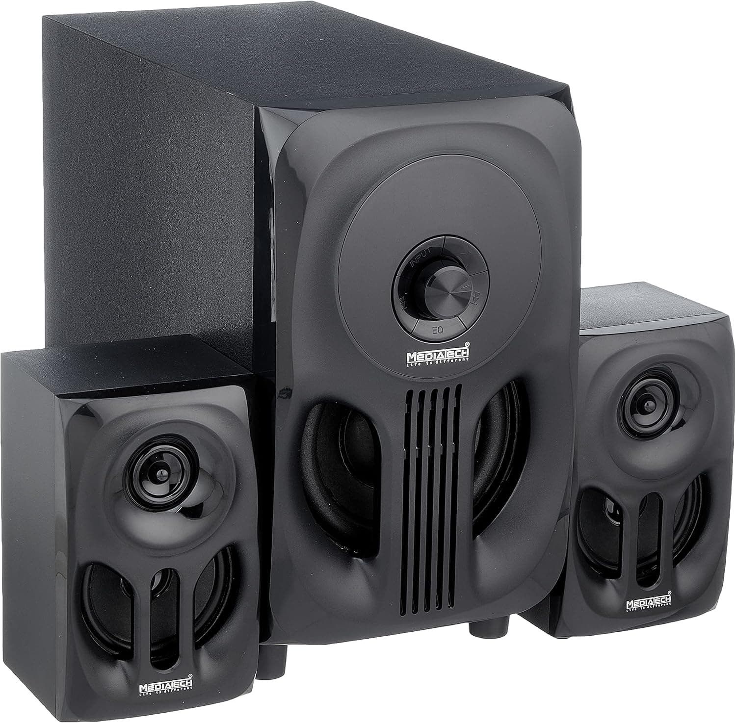 MediaTech Subwoofer, Bluetooth, 3 Units, MT 330 - Black
