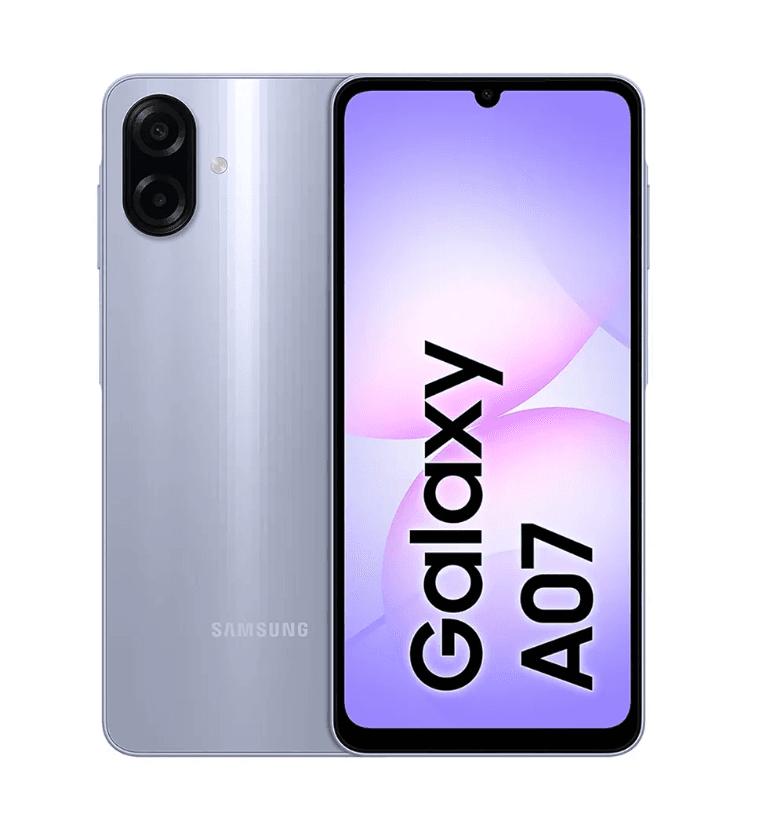 Samsung A07 Dual Sim, 128GB, 4GB Ram, 4G - light violet