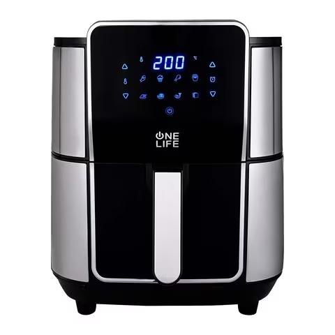 product-One Life | Digital Air Fryer, 7 Liters, 1800 Watts - Black, HAF720BP