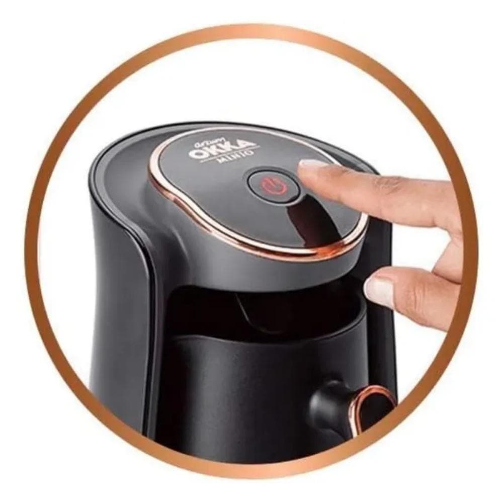 Arzum OKKA Minio Turkish Coffee Maker, 480 Watt, Black Copper - OK004