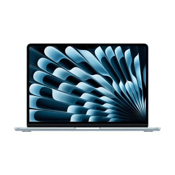 Apple MacBook Air, 13-inch, with a 10-core M4 processor and 8-core graphics processing unit, 16GB of storage, and a 256GB SSD - Sky Blue
