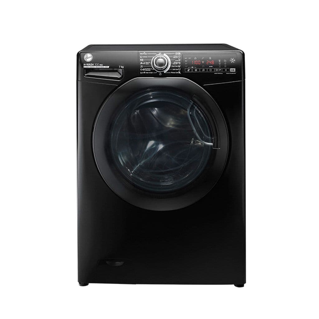 Hoover Automatic Washing Machine, 7 kg, 1100 RPM, Wi-Fi, Inverter, H3WS17TMF3BELA - Black