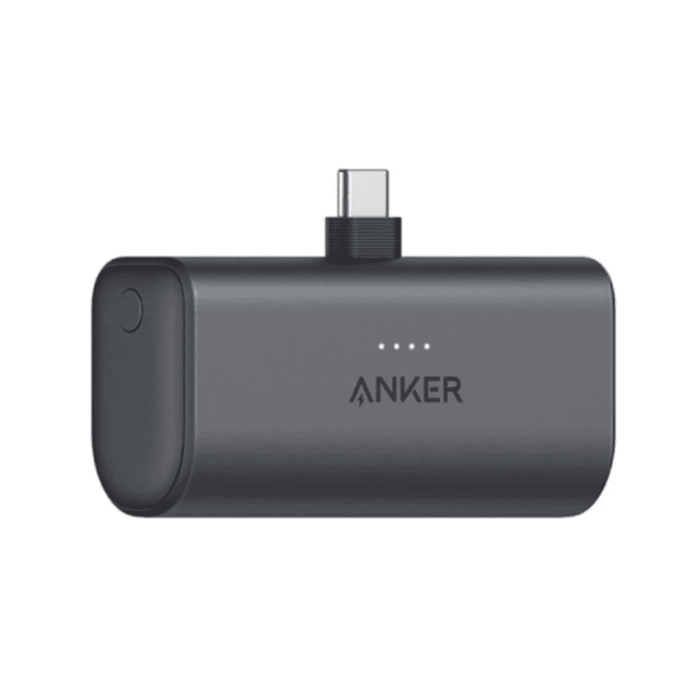 أنكر نانو دبليو، 5000 مللي أمبير/ساعة، 22.5 واط، موصل USB-C مدمج، A1653H11 - أسود