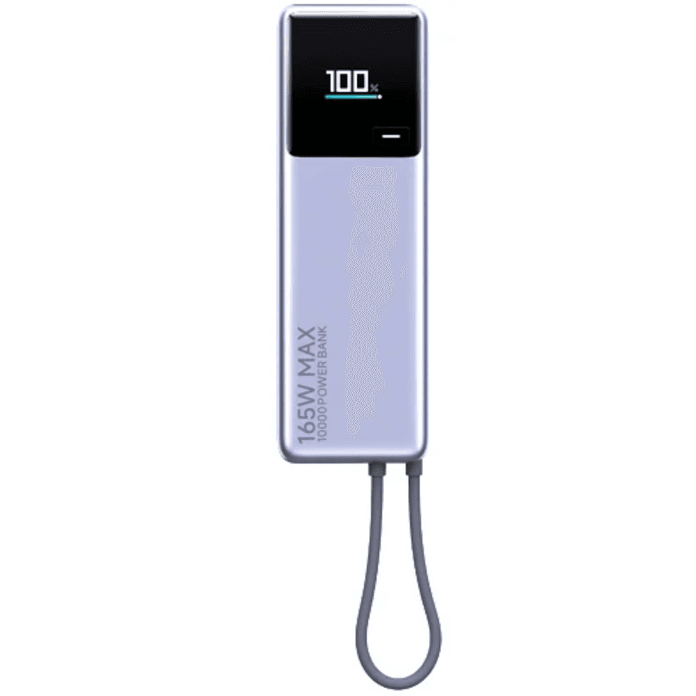 Xiaomi Boost Pro Power Bank 10000mAh, 165W, Integrated Cable - Gray
