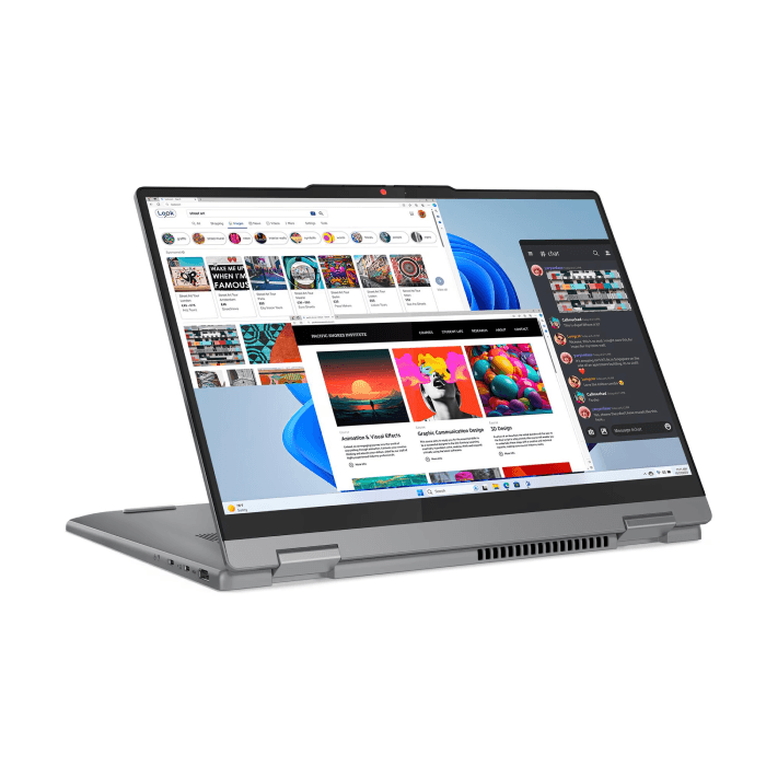 Lenovo IdeaPad 5 2-in-1 14IRU9 Laptop, Core 5 120U Processor, 8GB RAM, 512GB SSD, Intel Integrated Graphics, 14" HD WUXGA Display, Windows 11 - Grey