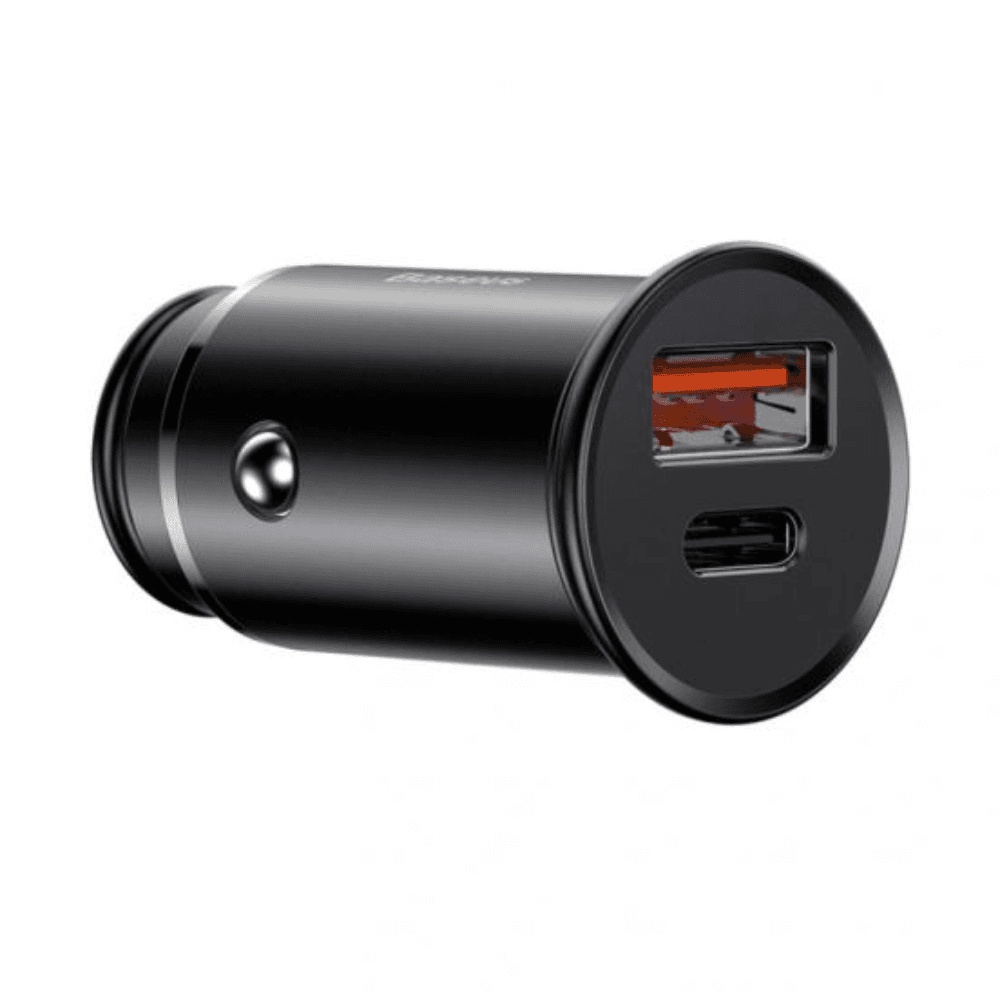 Baseus Metal Car Charger, 30W, CCALL-BS01 - Black