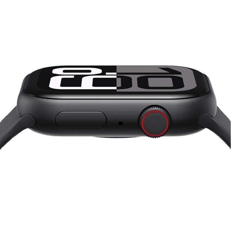 USAMS Smart Watch for Unisex, 2.01 inch, Black - ZB325