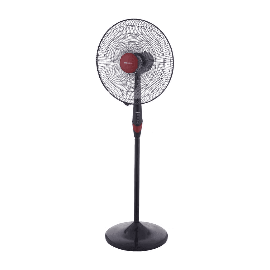 TORNADO Stand Fan 18 Inch, 4 Blades, Black TSF-18XW