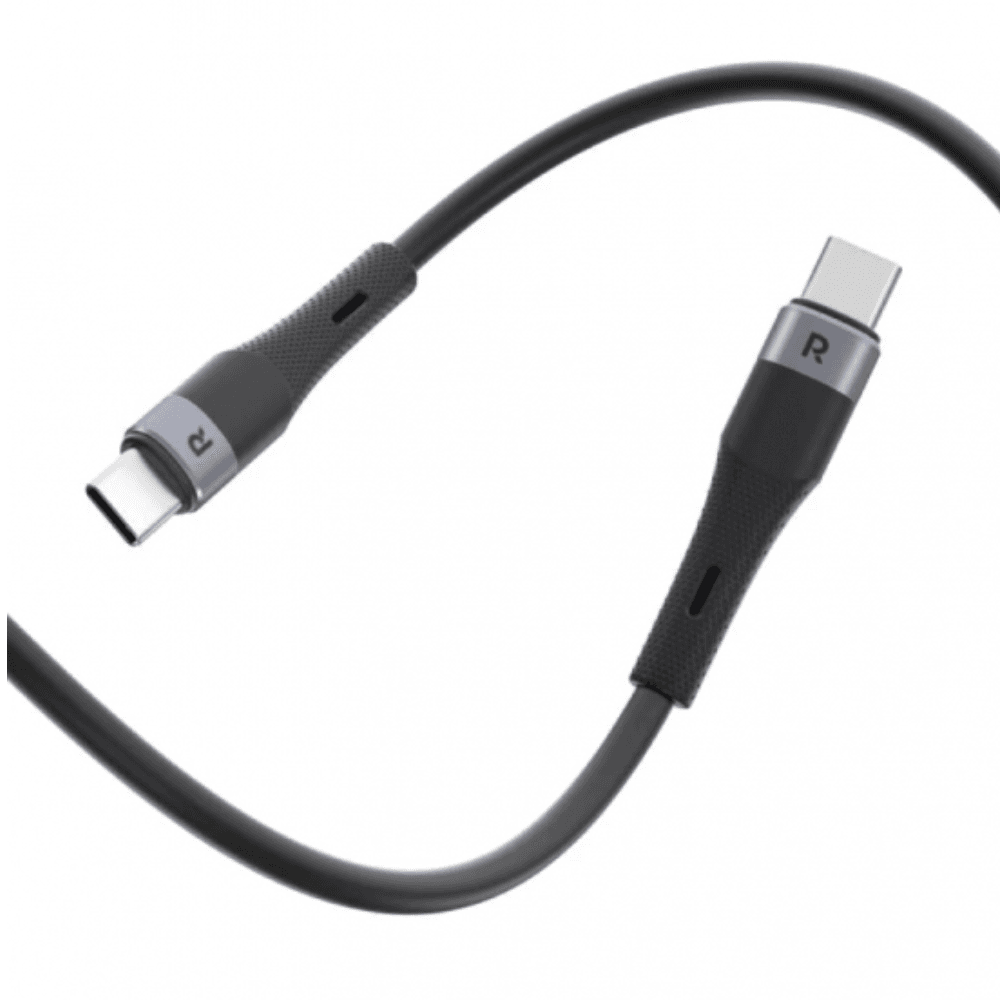 RAVPower RP-CB1038 Liquid silicone Type-C To Type-C Cable 60W 1M - Black