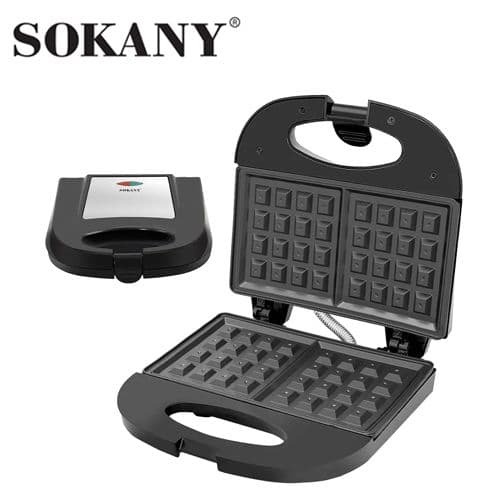 Sokany Waffle Maker, 700W, Black, Model SK-08091