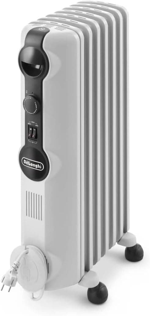 De'Longhi Oil Heater, 7 Fins, 1500 Watt, TRRS0715 - White