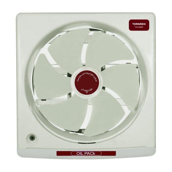 TORNADO Kitchen Ventilating Fan, 25 cm, Oil Drawer - Creamy, TVH-25CM