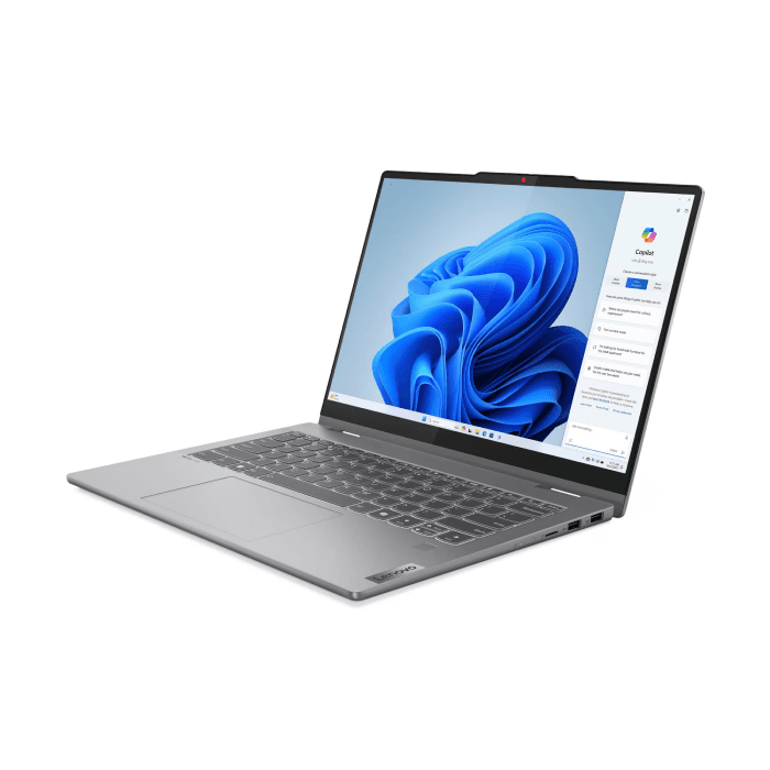 Lenovo IdeaPad 5 2-in-1 14IRU9 Laptop, Core 5 120U Processor, 8GB RAM, 512GB SSD, Intel Integrated Graphics, 14" HD WUXGA Display, Windows 11 - Grey