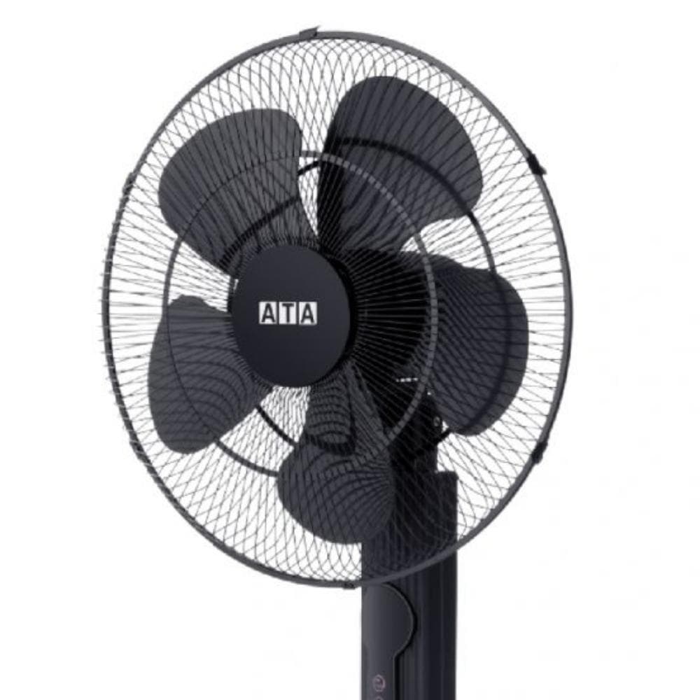 ATA Stand Fan With Remote, 18 inches, S96R - Black