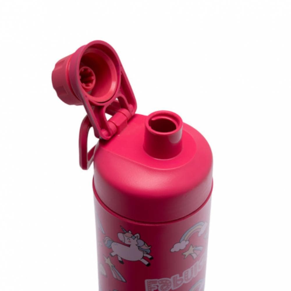 Tank Super Cool Mini Printed Bottle, 650ml, Girls, BPA free, insulated, Leakproof - Pink