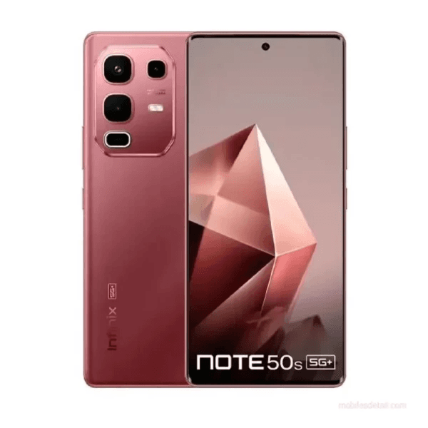 هاتف إنفينيكس نوت 50s ثنائي الشريحة، 256 جيجابايت، 8 جيجابايت، 5G - أحمر عنابي