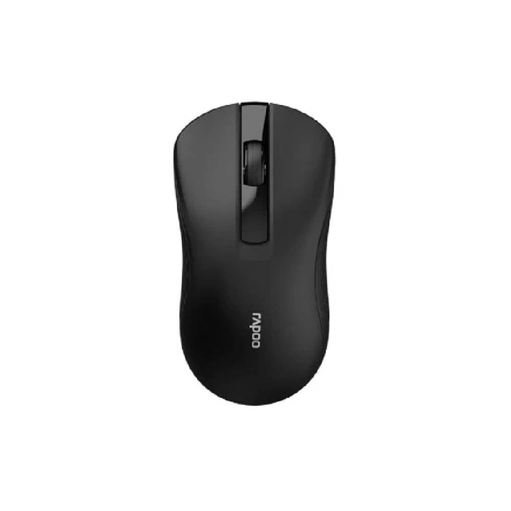 Rapoo B20 Silent Wireless Optical Mouse, 2.4 GHz Wireless Connection, 1200 DPI Sensor - Black