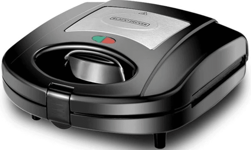 product-Black + Decker 3 In 1 Sandwich Maker and Grill, 780 Watt, Black - TS2130-B5