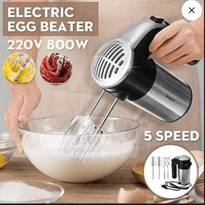 Sokany Egg Beater, 800W - White