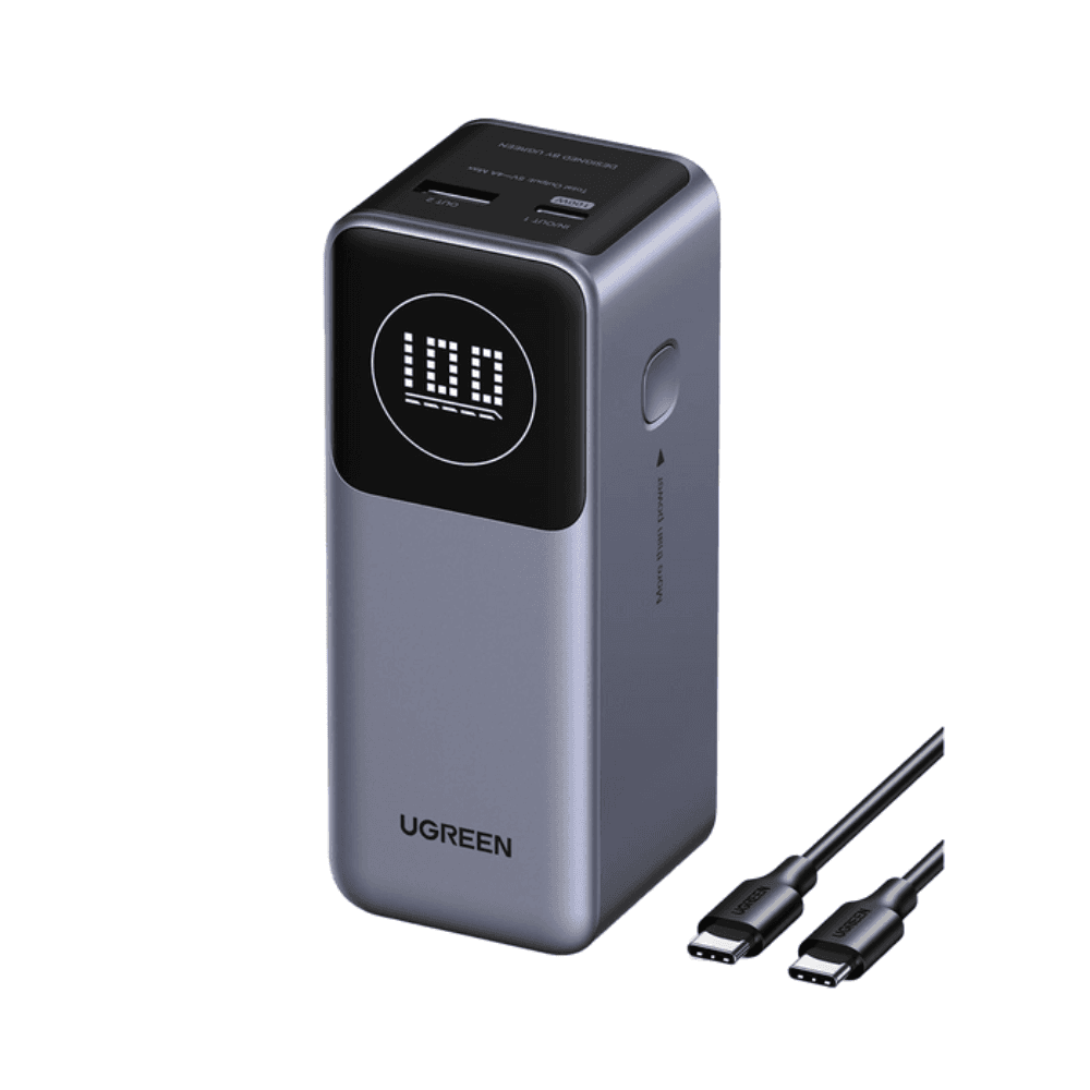 Ugreen power Bank 12000 mah 100w Fast Charging PB724 - Black