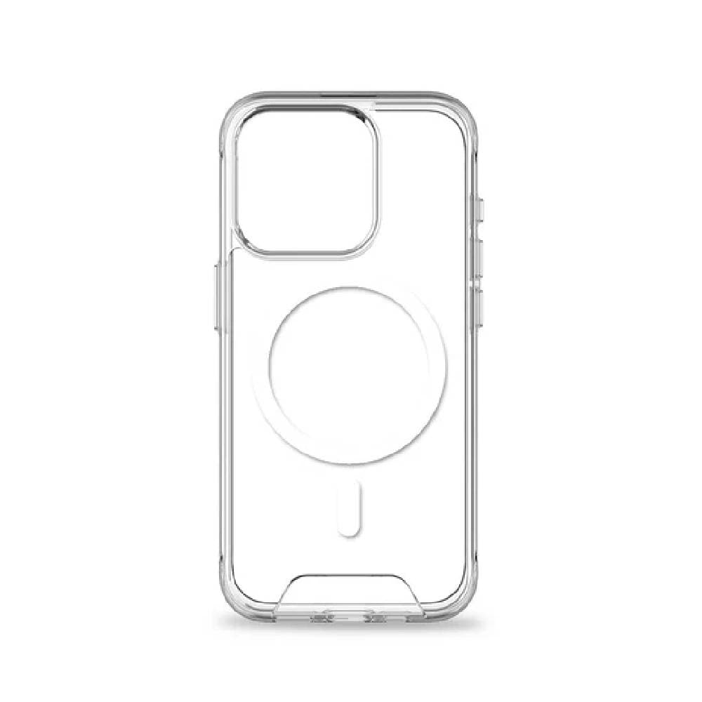 جراب بايكرون سمارت سليم إكس ماج لهاتف iPhone 15 Pro، شفاف، مقاوم للصدمات، حماية 360 درجة - شفاف