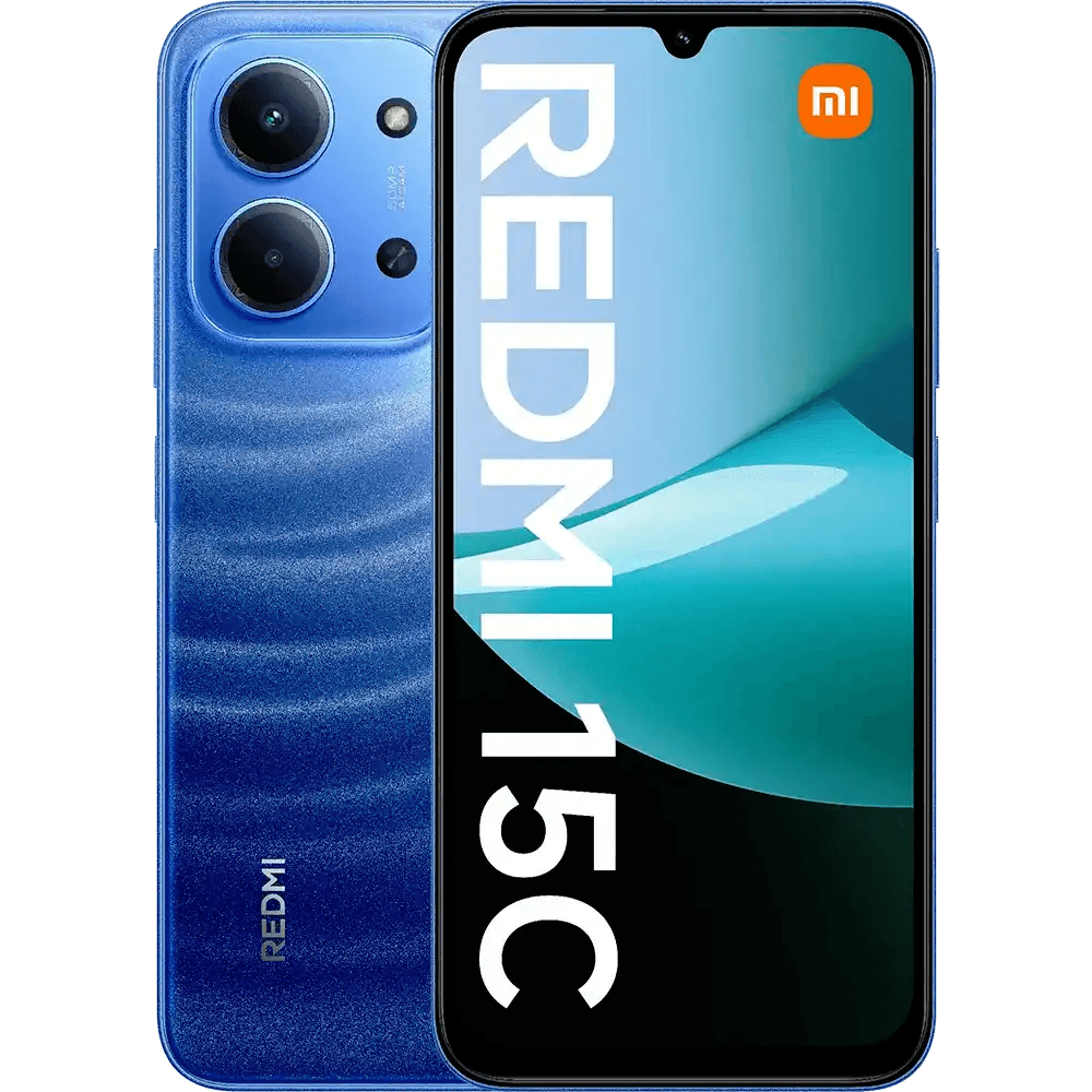 Xiaomi Redmi 15C Dual SIM, 128GB, 6GB RAM, 4G LTE - Moonlight Blue