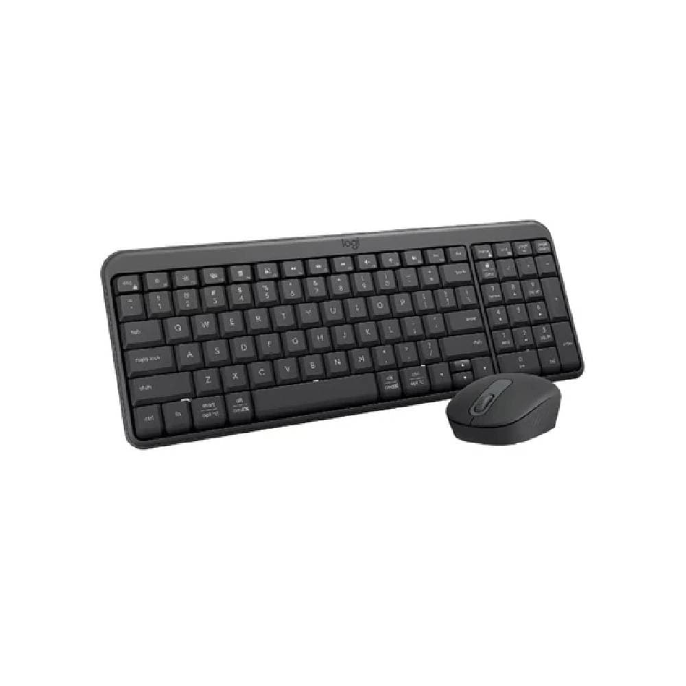 ماوس ولوحة مفاتيح لاسلكية بتقنية بلوتوث لوجيتك MK250 - لون أسود