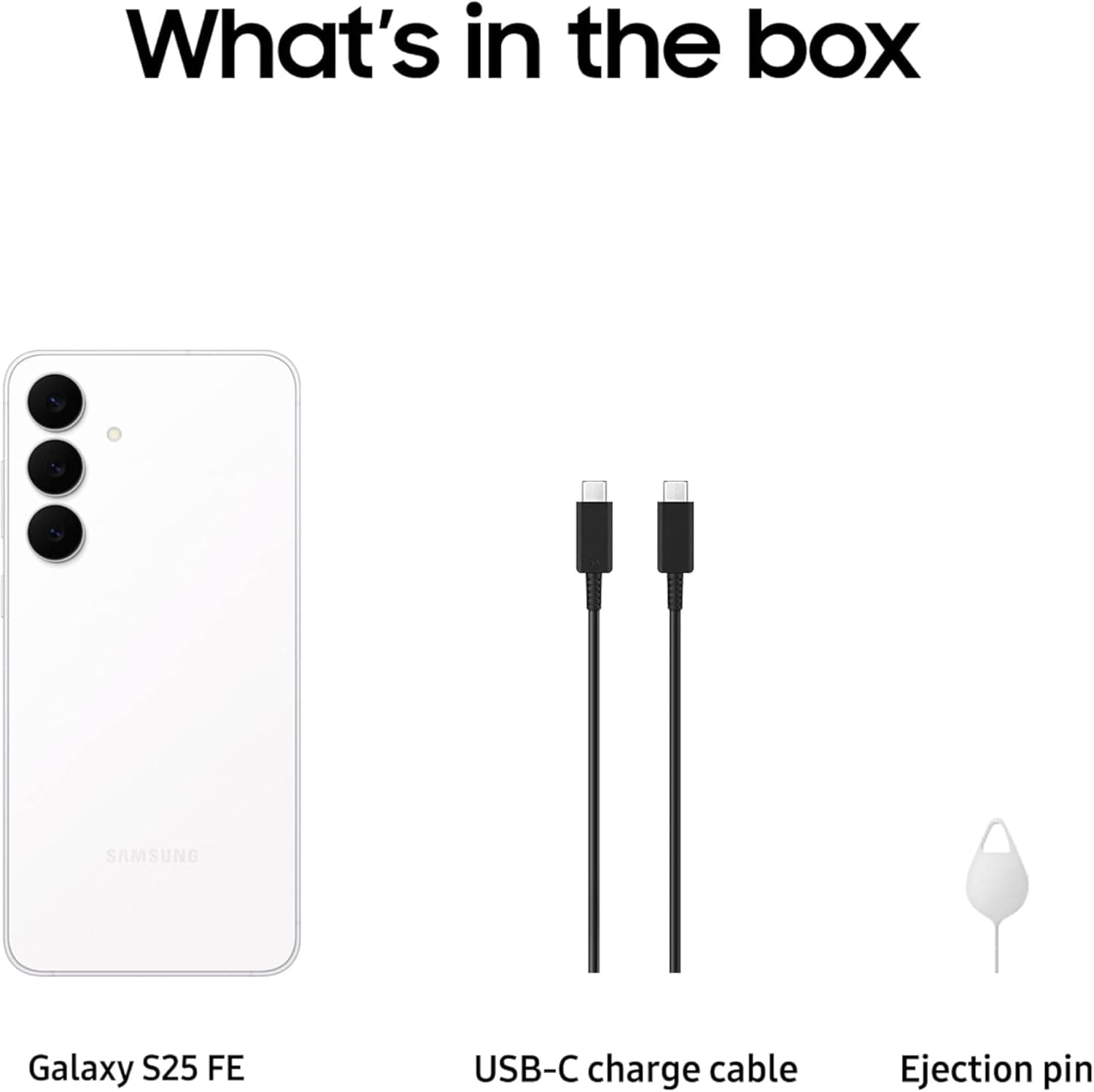 Samsung Galaxy S25 FE Dual SIM – 256GB, 8GB RAM 5G - White (1 Year Local Warranty)