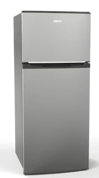 product-Zanussi 370L 2-door top freezer refrigerator - Silver