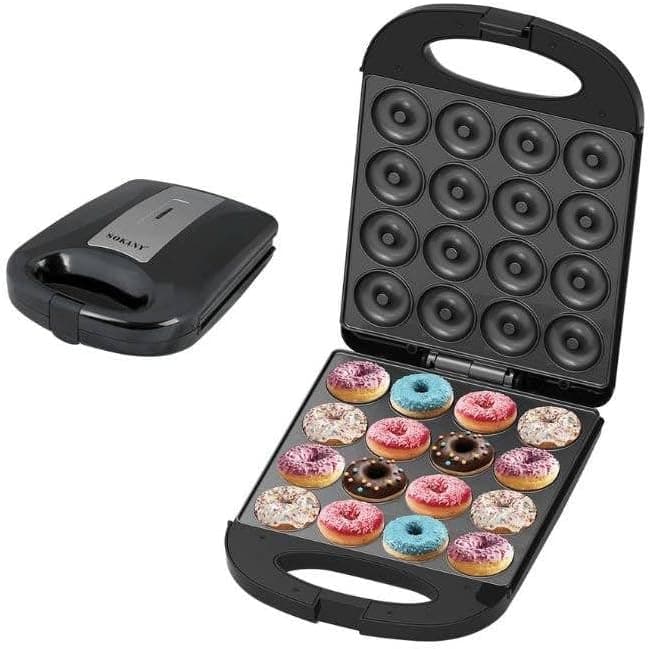 Sokany Donuts Maker, 1200 Watt - Black, sk-08023