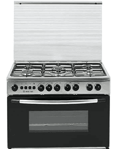 product-White Point | Gas Cooker, 5 Burners, 80x60 - Silver, WPGC8060XFSAN