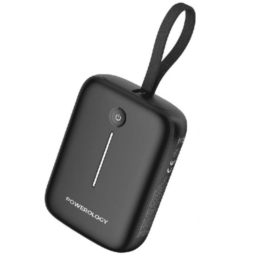 باور بانك باورولوجي، ١٠٠٠٠ مللي أمبير/ساعة مع كابل USB-C، ٢٠ واط، PPBCHA66-BK - أسود