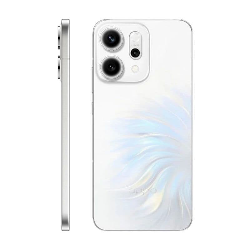 OPPO Reno14 Dual SIM, 256GB, 12GB RAM, 5G - Opal White
