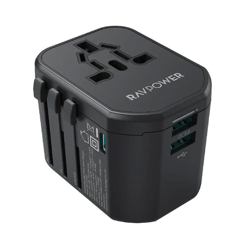 RavPower RP-PC1033 Home Charger 3-PIN Adapter 20W - Black