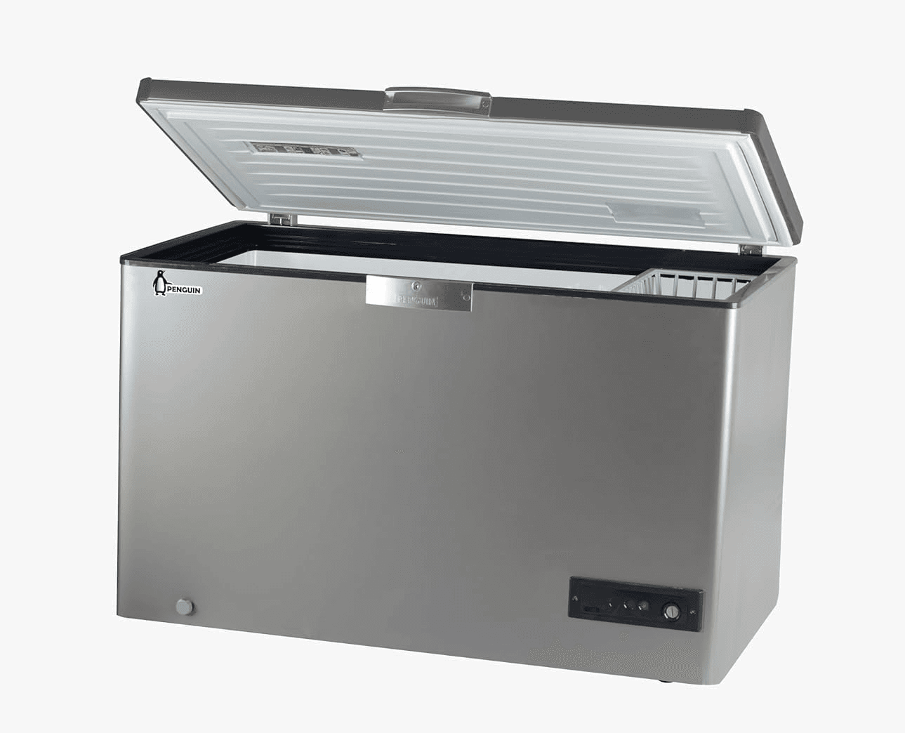  Chest Freezer Penguin, Defrost, 404 Litre - Silver, ES461-L
