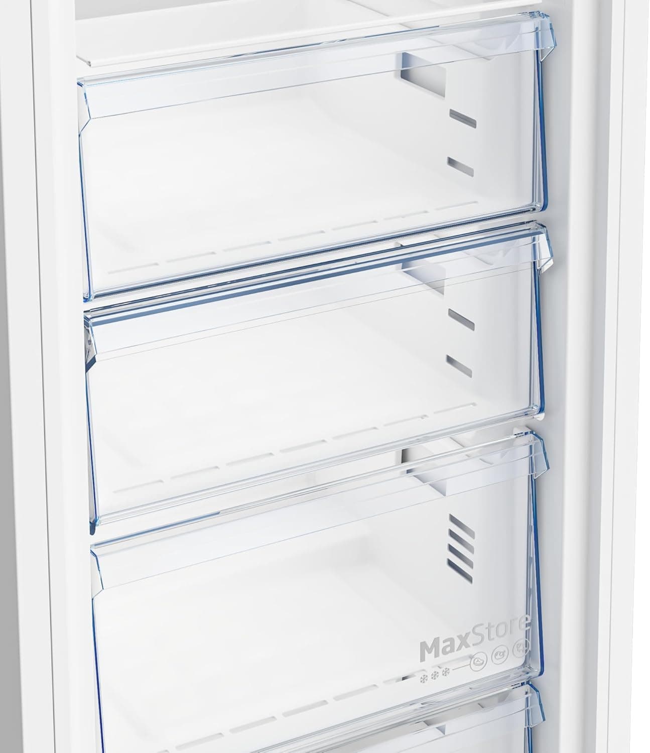 Beko Upright Freezer, 6 Drawers, Digital, B3RFNE274S - Silver