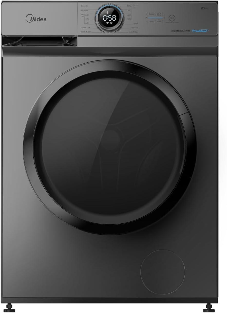 product-Media | Washing Machine, Front Load, 8 kg, Inverter - Silver, MF100W80B/TT