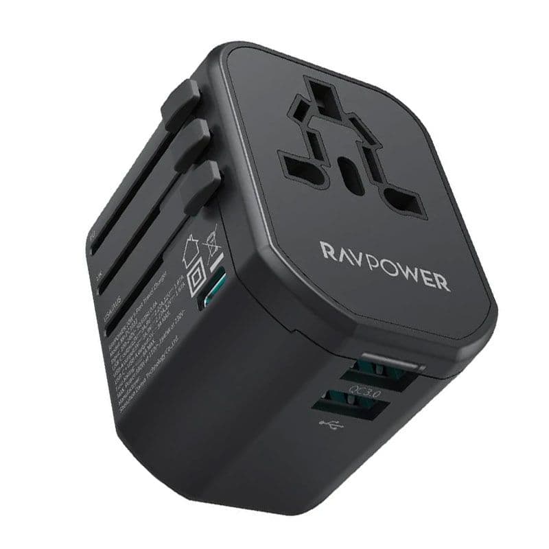RavPower RP-PC1033 Home Charger 3-PIN Adapter 20W - Black