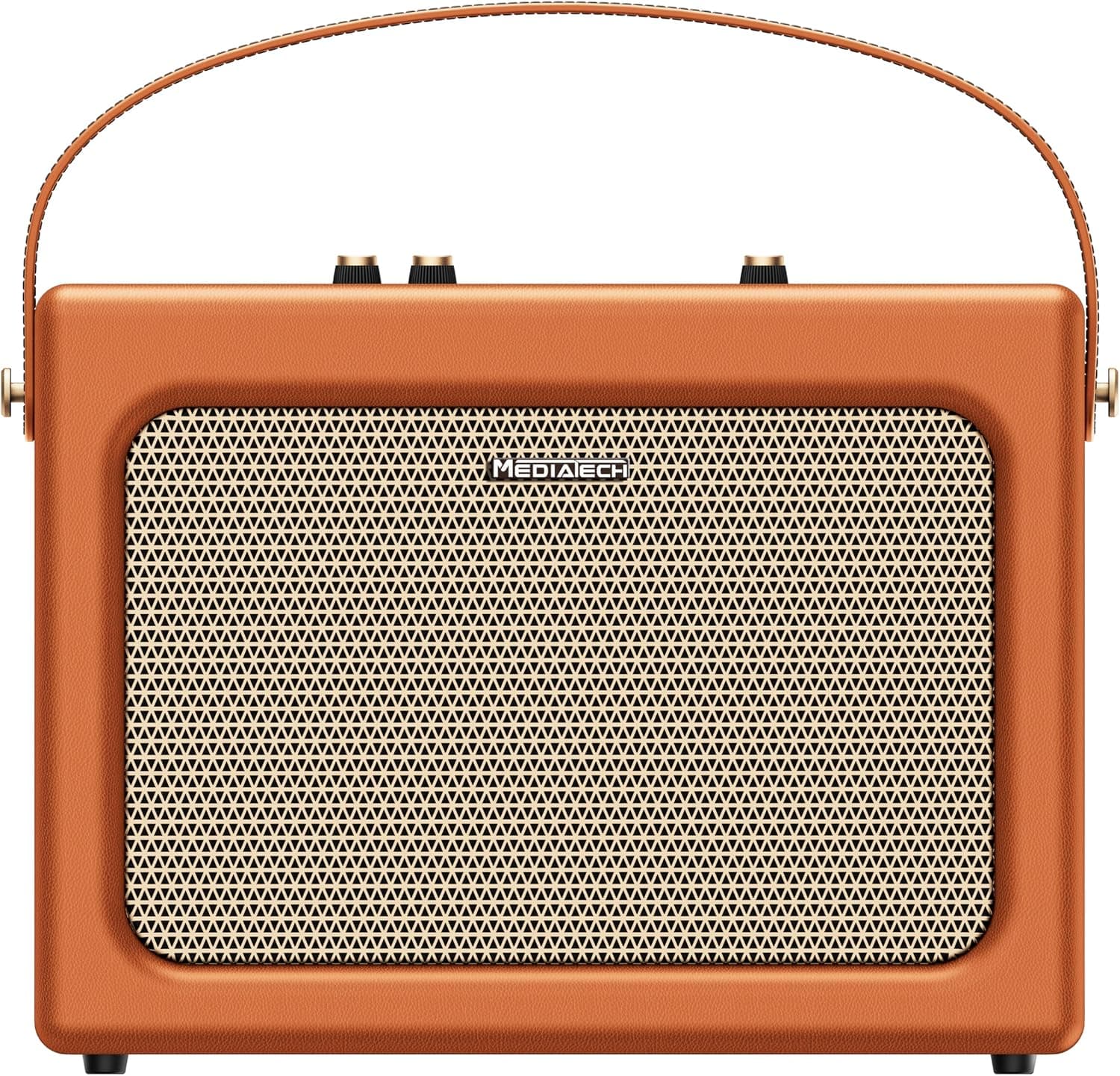 مكبر صوت ميدياتك، محمول ، بلوتوث ، 40 واط، MT-322 - بني