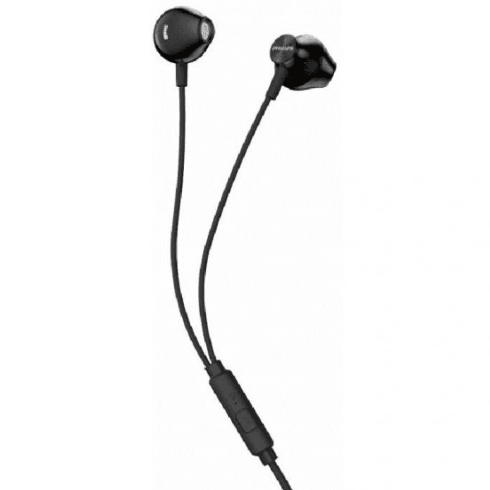 Philips TAUE101 Wired Earbuds, 3.5mm AUX - Black