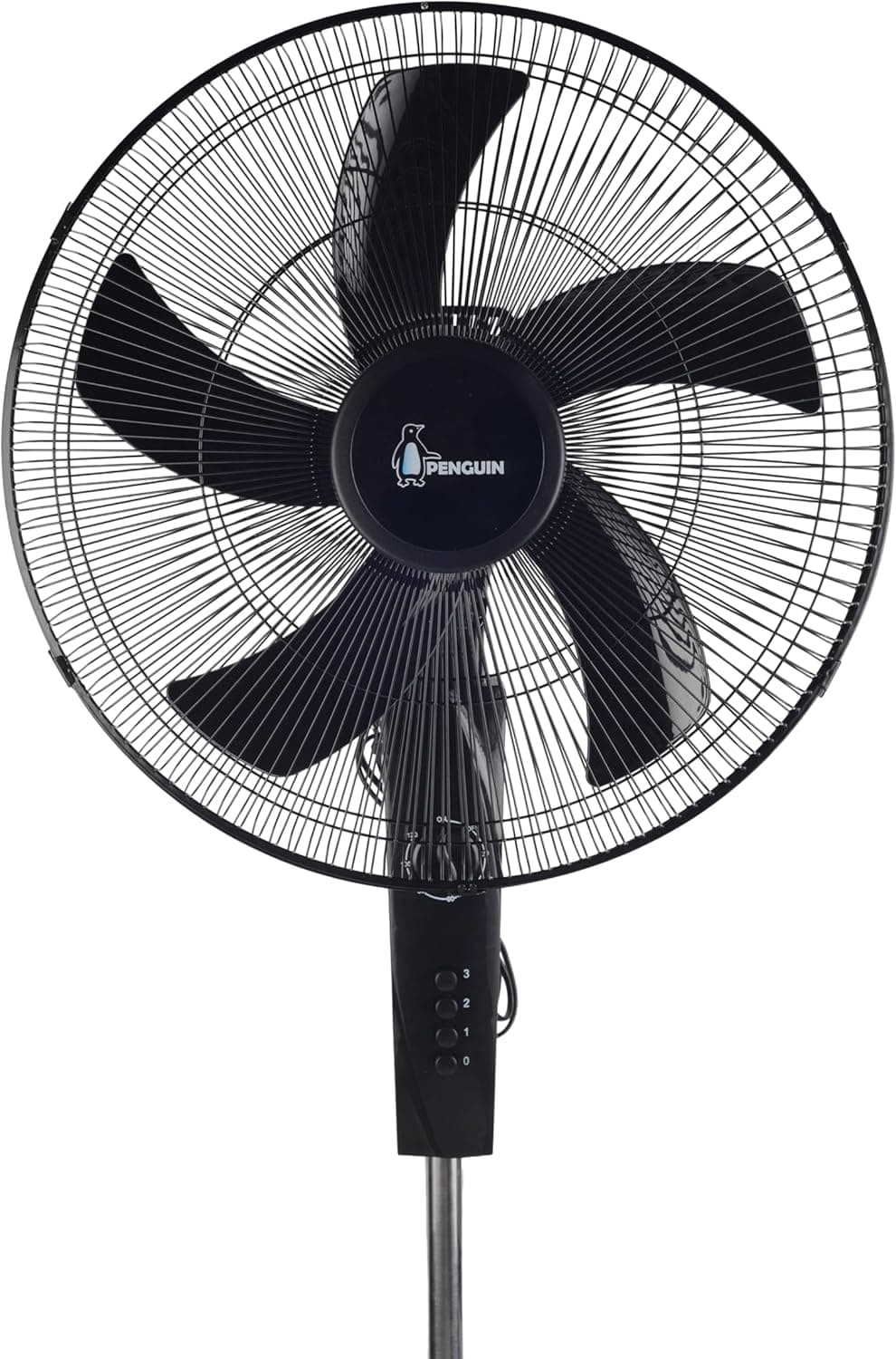 Penguin Cool Spin Stand Fan, 5 Blades, 18 Inch, 65 Watts - Black, PF005