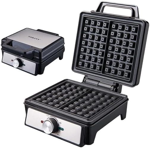 Sokany 1600W High-Power Waffle Maker - Silver