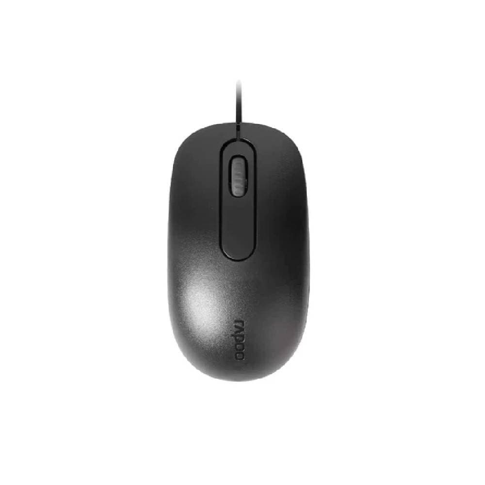 ماوس رابو البصري N200، مستشعر عالي الدقة 1600 نقطة في البوصة - أسود