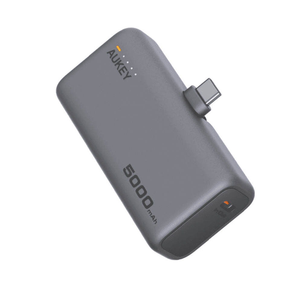 Aukey Power Bank 5000mah 22.5W Spark Built-in USB-C PB-Y59 - Gray