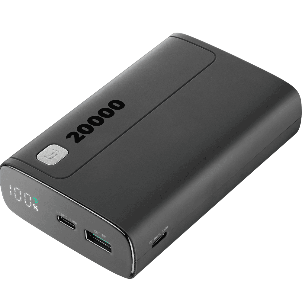 Cellularline Power Bank 20000mAh PD LCD - Black