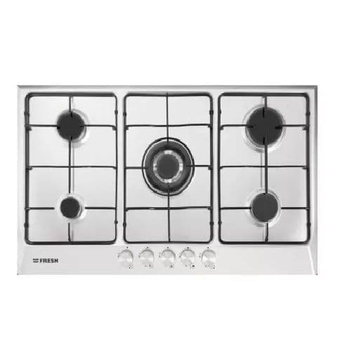 Fresh Built-in Gas Hob, 90 cm, 5 Burners, HAFR90CMSC1 - Silver
