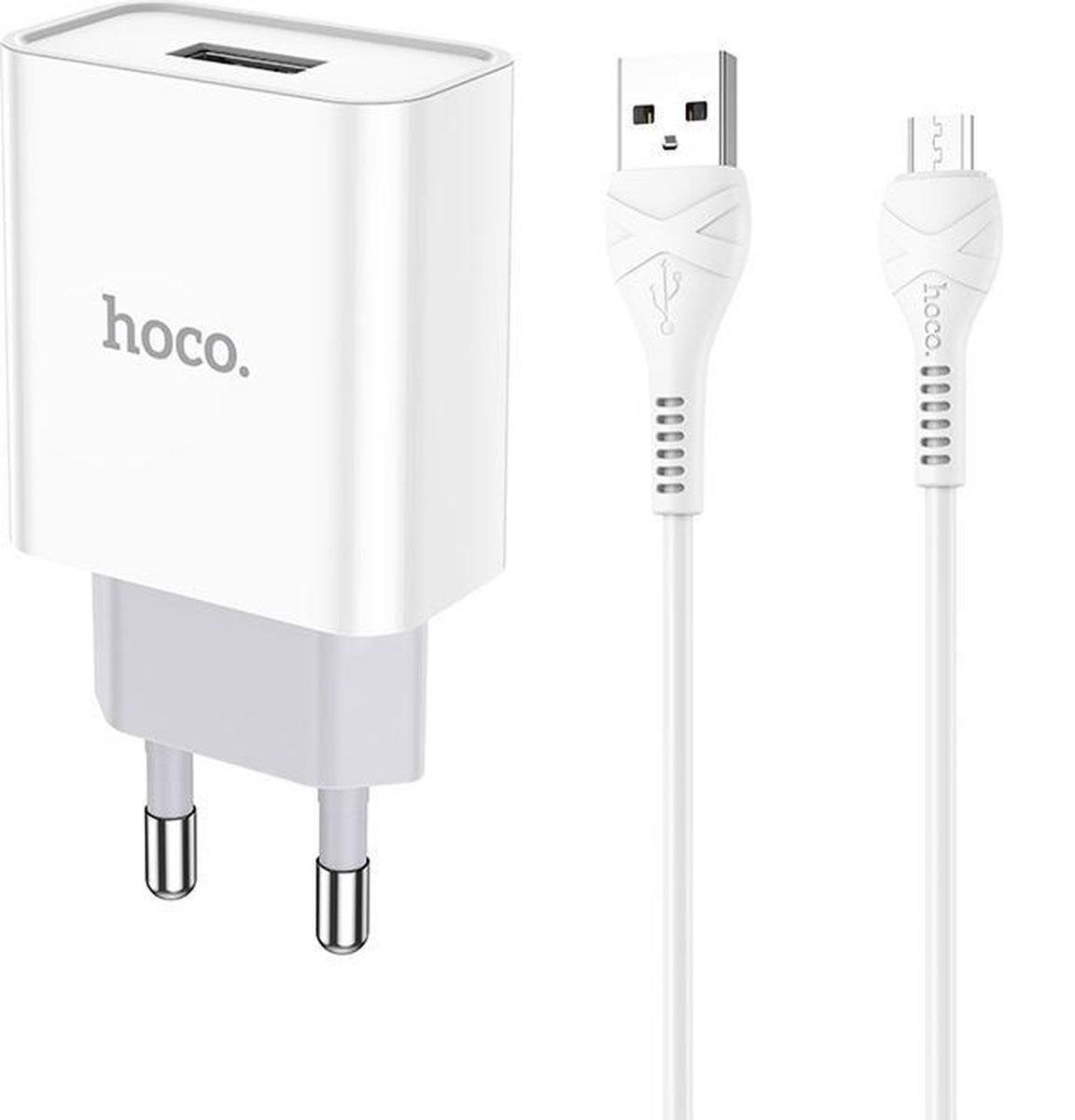 product- HOCO C81A Asombroso single port charger set-Micro-EU- white 